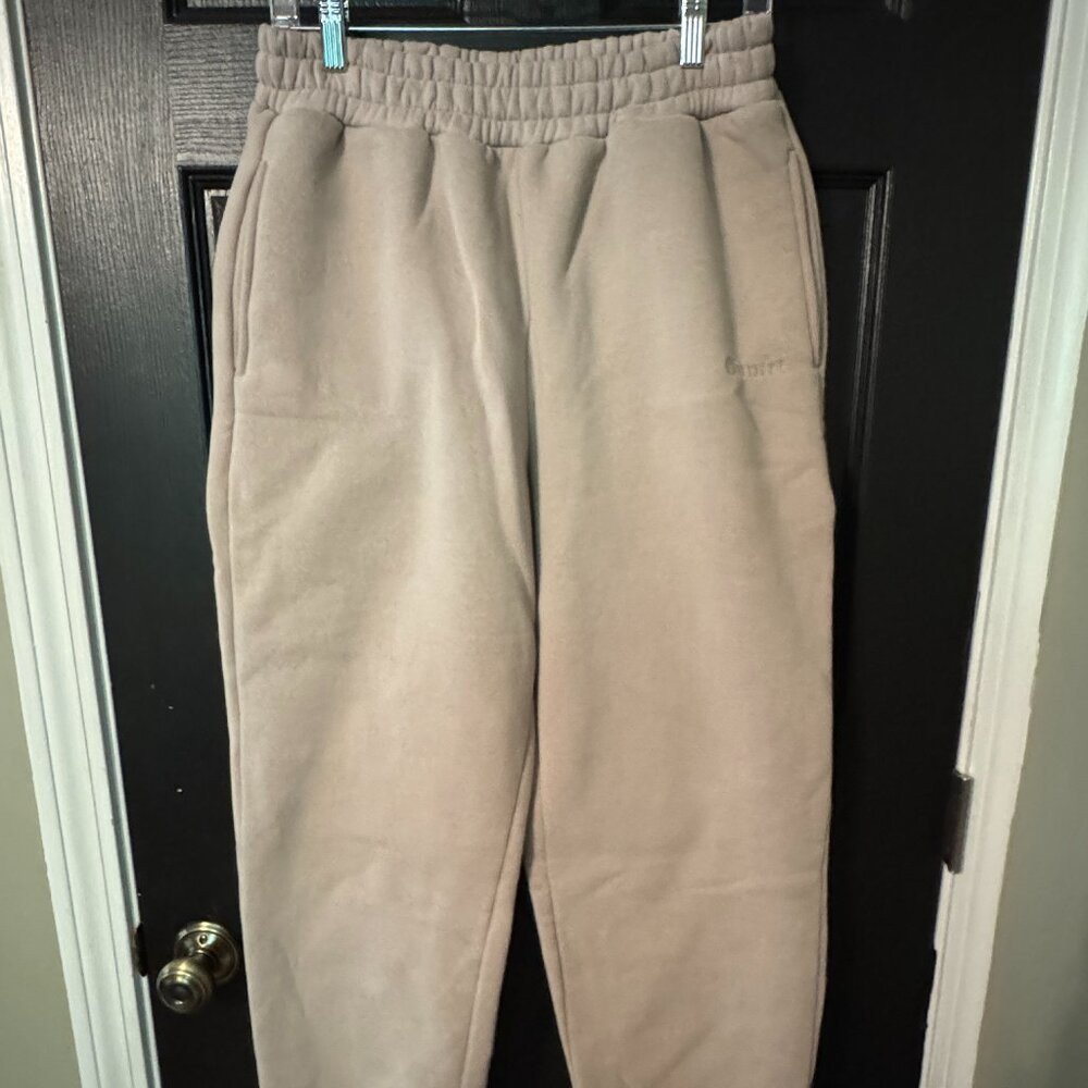 Neutral Beige Joggers Comfrt